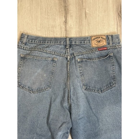 Chisholm Trail Jeans Mens 38x32 Regular Straight Blue Denim - Picture 12 of 12